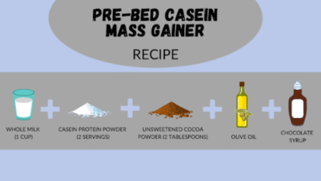 Pre-Bed Casein Mass Gainer recipe